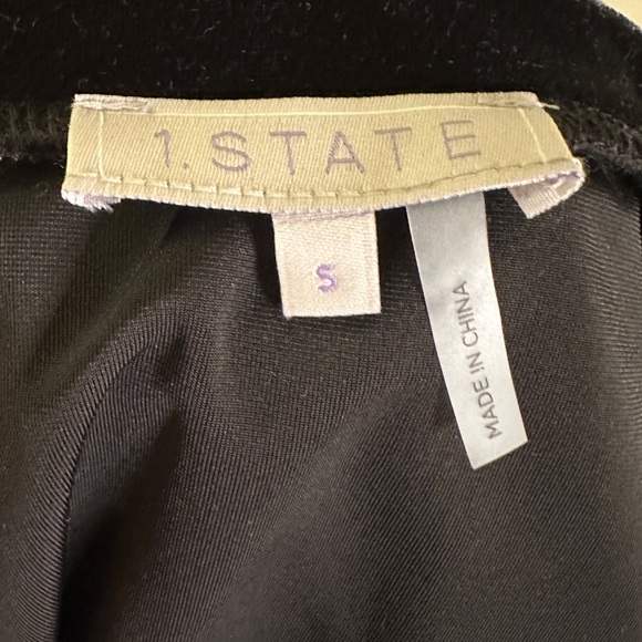 One State Nordstrom Velvet Dress Size Small Black - Picture 4 of 10